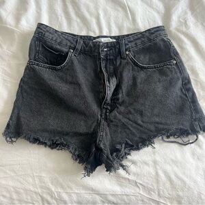 Zara Black Denim Jean Shorts